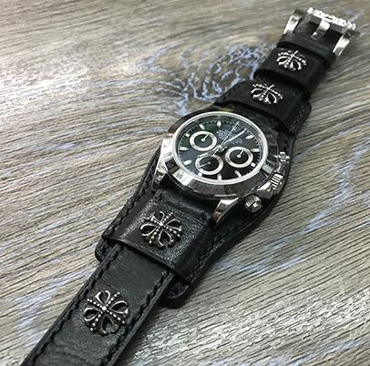 Rolex Watch Strap, Leather Bund Strap, Watch Strap 20mm